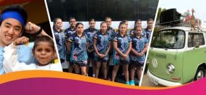 Children celebrating at a school outdoor event with craft activities, highlighting NDIS community engagement and inclusive child-focused care services.
